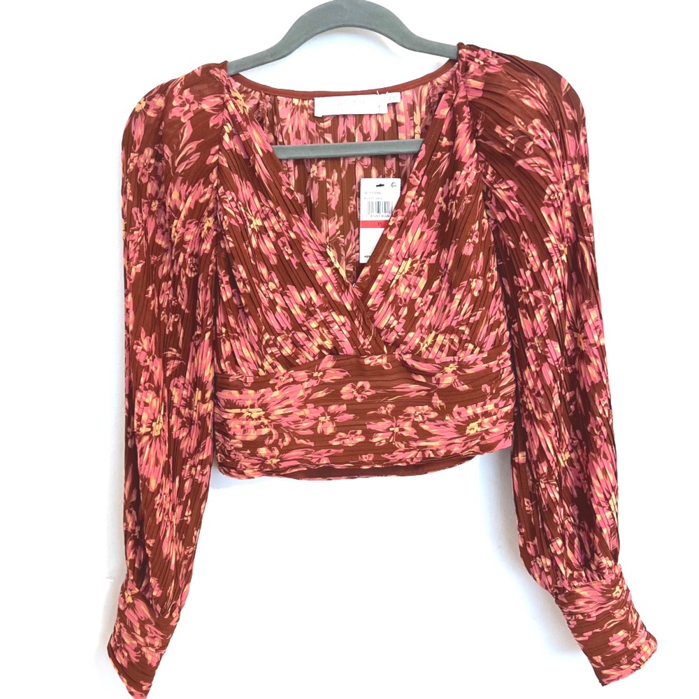 Rust Floral Top